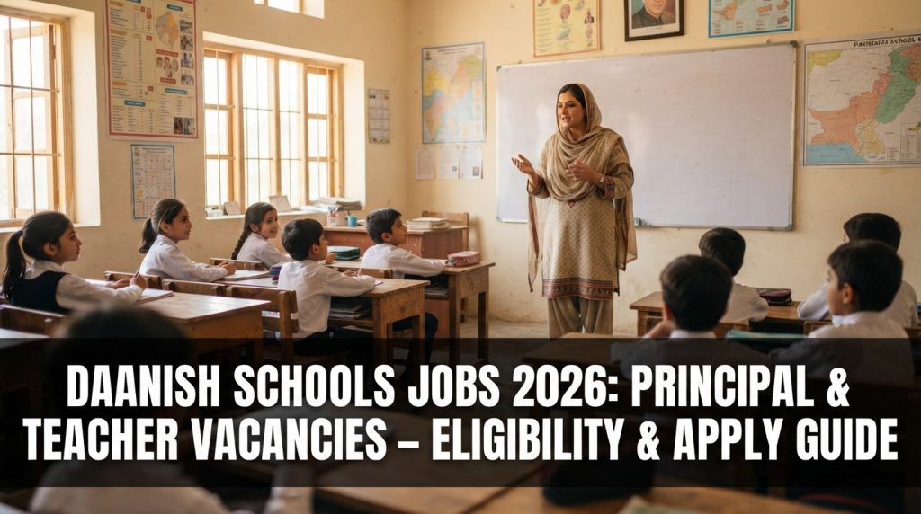 Daanish Schools Authority Jobs 2026 vacancy announcement for Principal and Teacher posts in Pakistan
