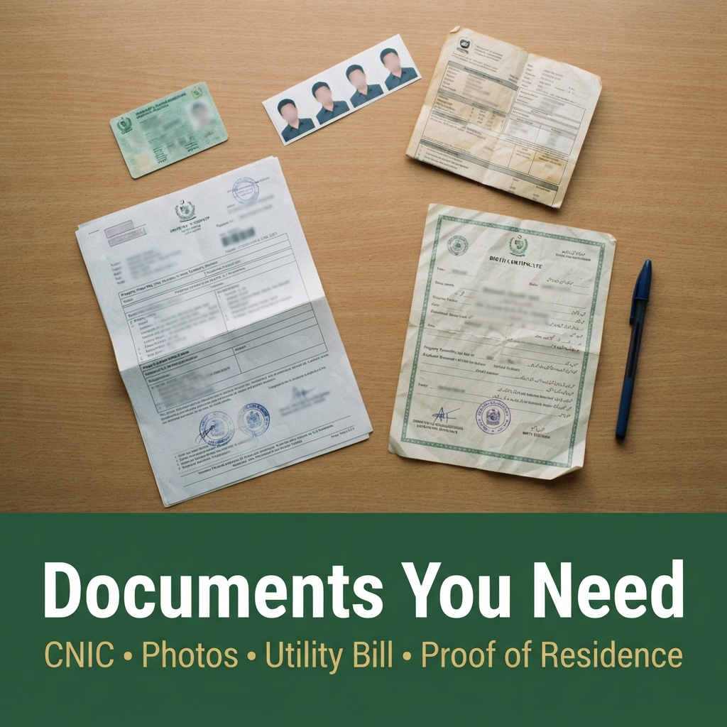 Checklist of documents required for a domicile certificate in Pakistan